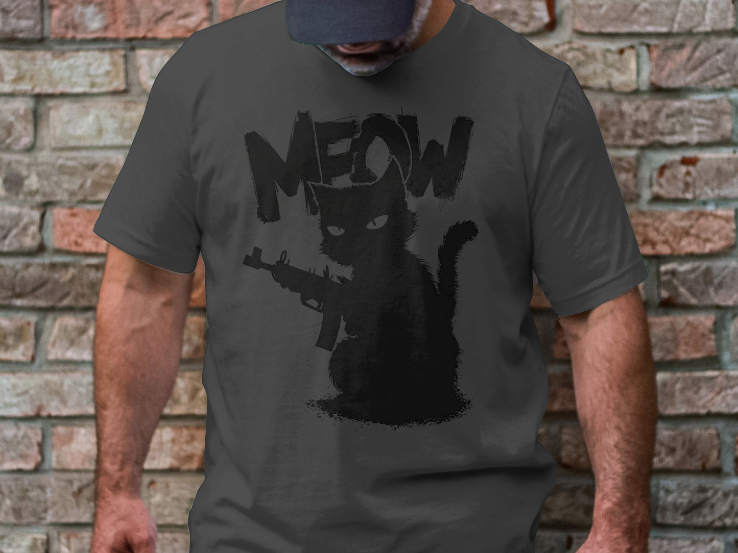 Rebel Meow - Fierce Cat Graphic Tee