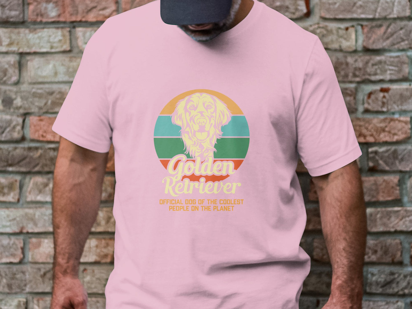 Retro Goldie Pride - 'Golden Retriever Coolest People' Vintage Tee