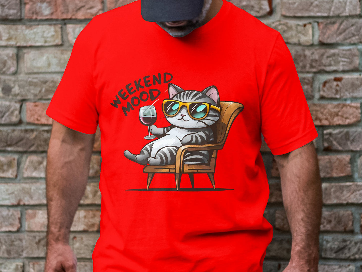Moody Mornings Cat Tee - Embrace Your Inner Feline
