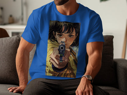 Intense Stare - Anime-Inspired Graphic Tee