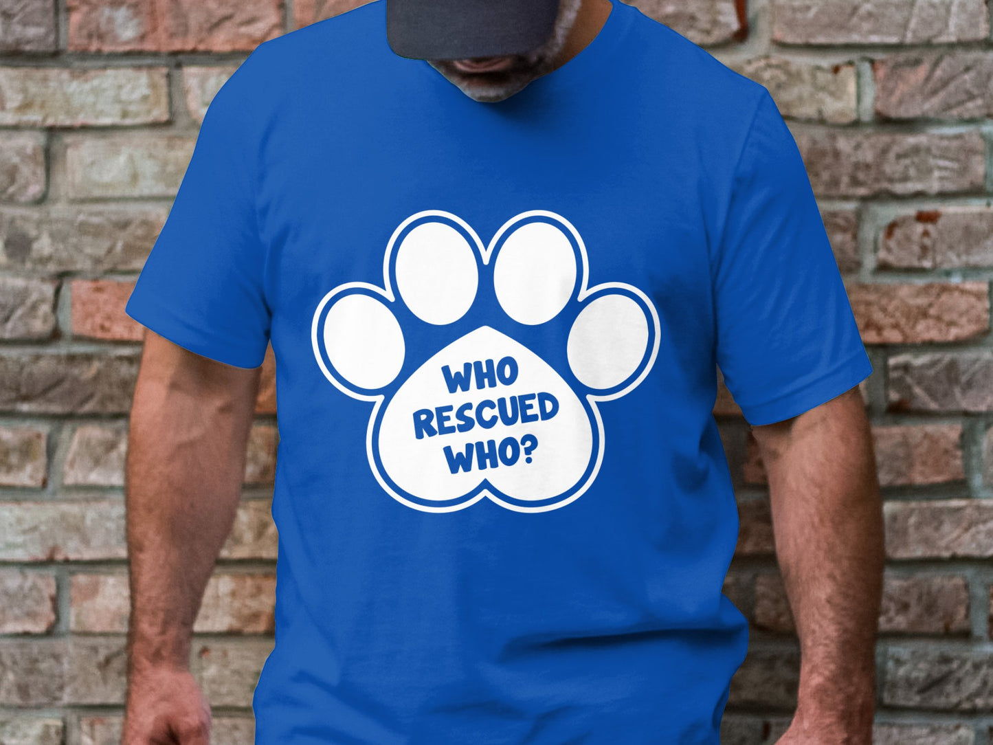 Dogs Companion's Echo Tee - Who Rescued Who?