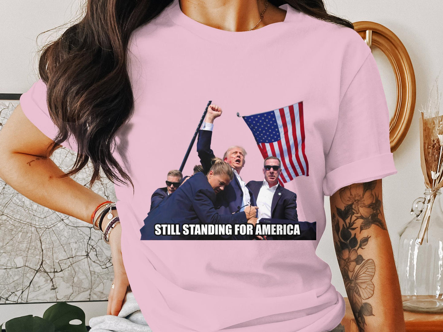 Still Standing for America - Iconic Trump Assassination Attempt T-Shirt
