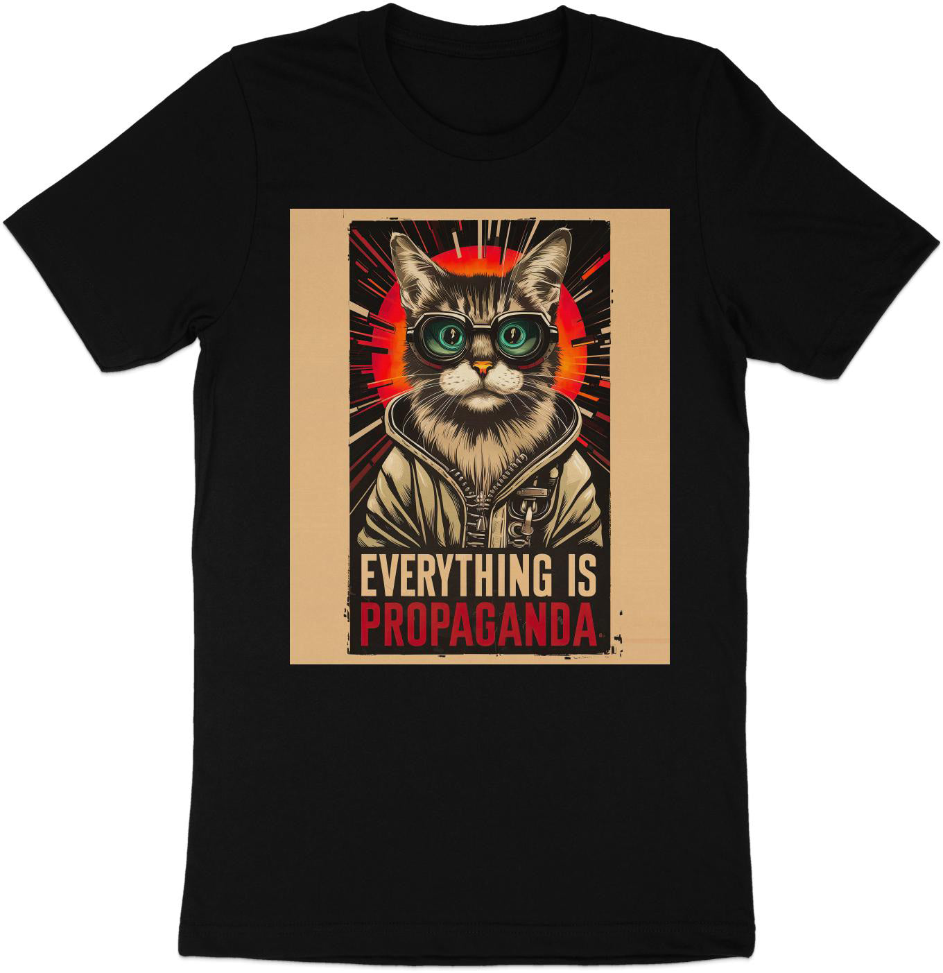 Propaganda Cat - Bold Statement Graphic Tee