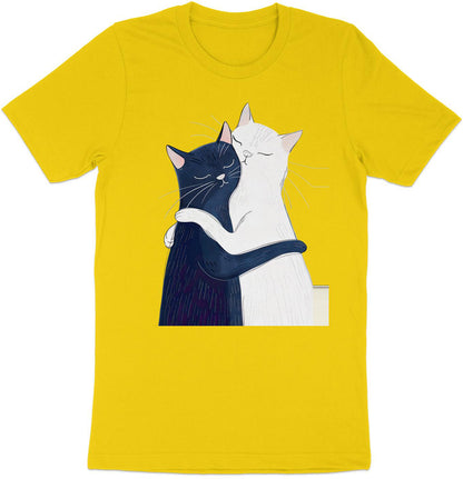 Yin Yang Cat Hug T-Shirt – Celebrating Togetherness