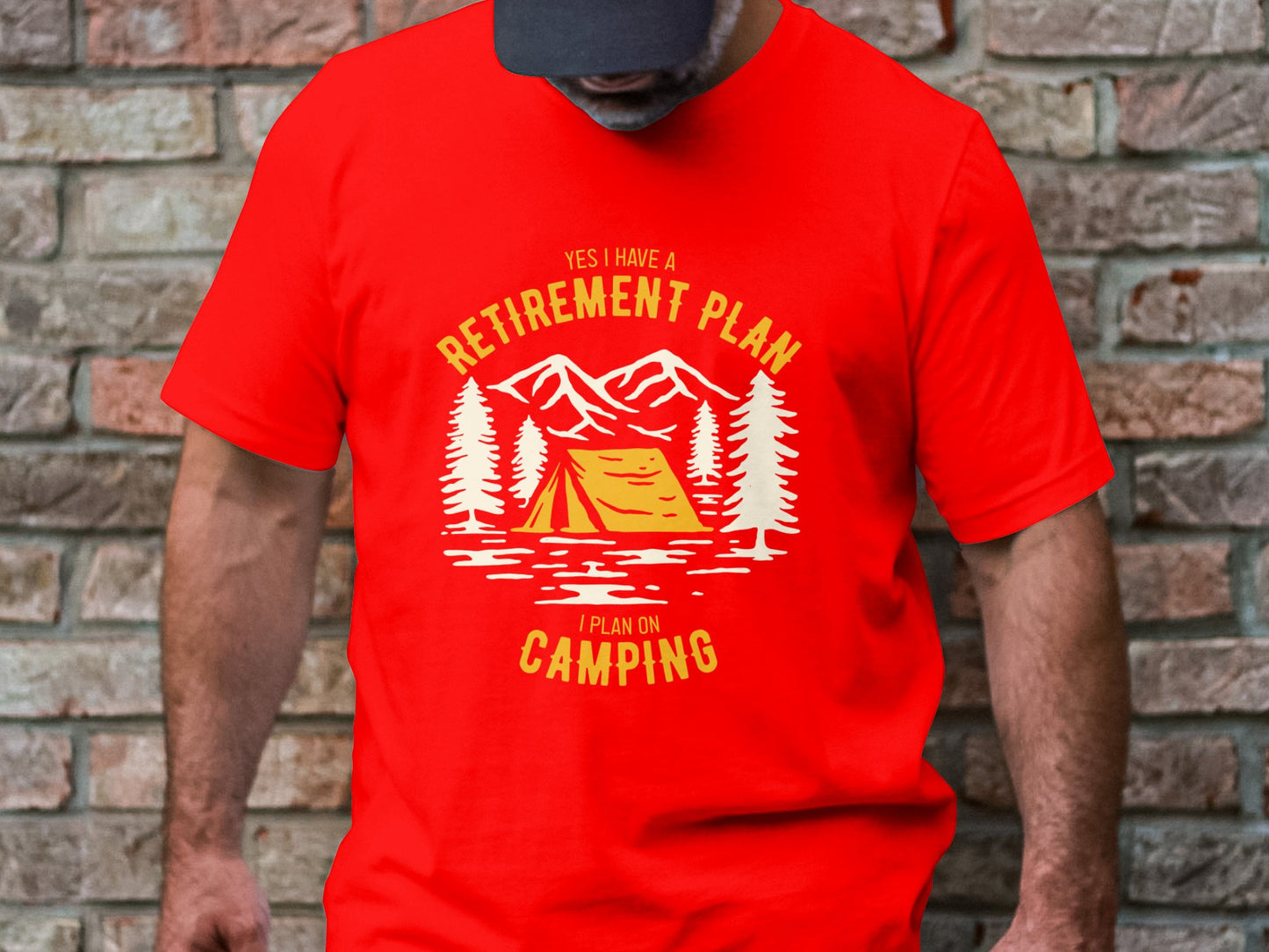 Retirement Goals - 'Retirement Plan: Camping' Enthusiast Tee
