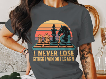 Master of the Game Chessboard Sunset Tee - Inspirational Strategy Shirt