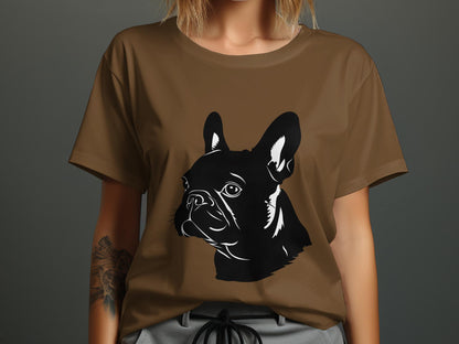 French Bulldog Silhouette Tee - Chic Canine Charm