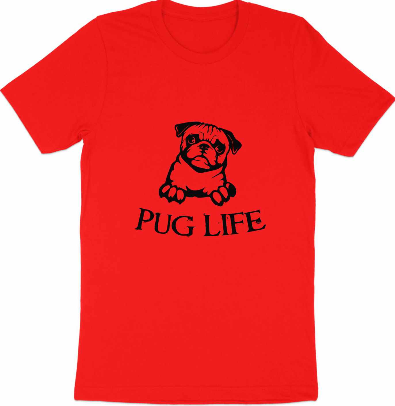 Pug Life Cartoon Tee - Embrace the Pug Attitude