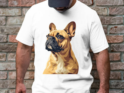 Noble Gaze French Bulldog Tee - Timeless Elegance
