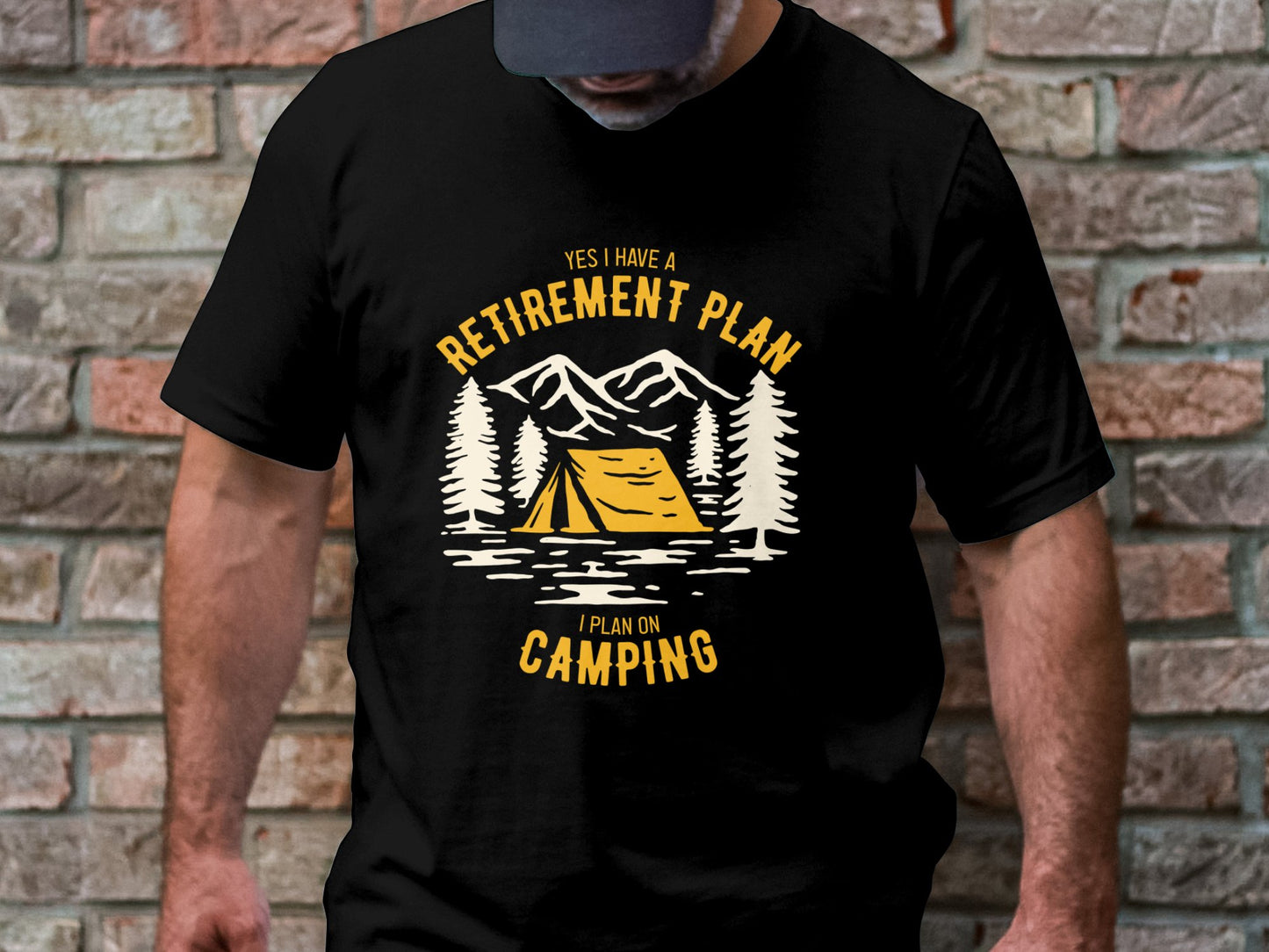 Retirement Goals - 'Retirement Plan: Camping' Enthusiast Tee