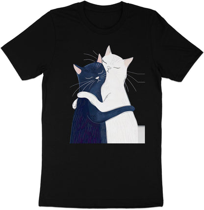 Yin Yang Cat Hug T-Shirt – Celebrating Togetherness