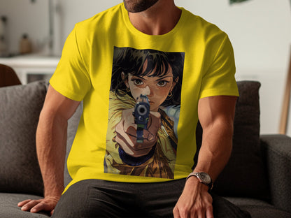 Intense Stare - Anime-Inspired Graphic Tee