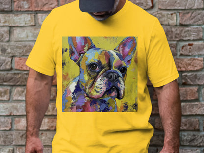 Frenchie Palette Tee - A Canvas of Canine Charm