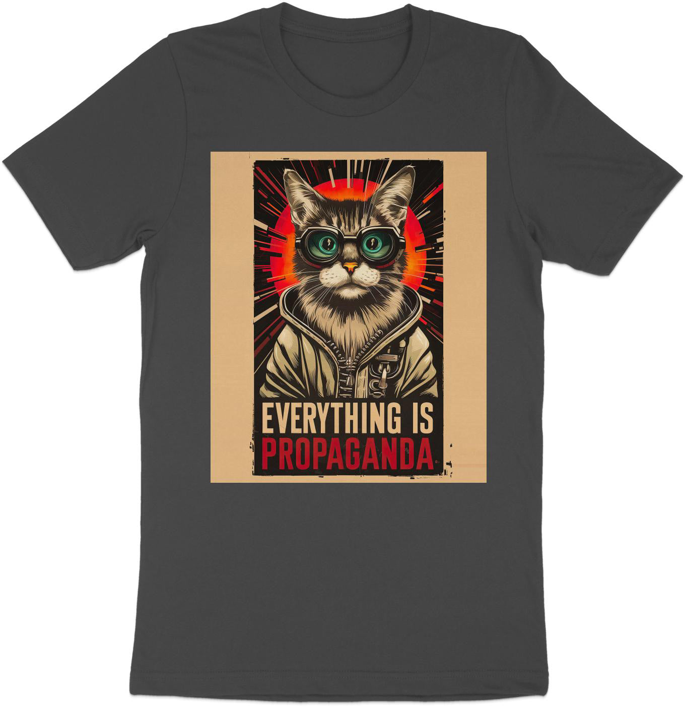 Propaganda Cat - Bold Statement Graphic Tee