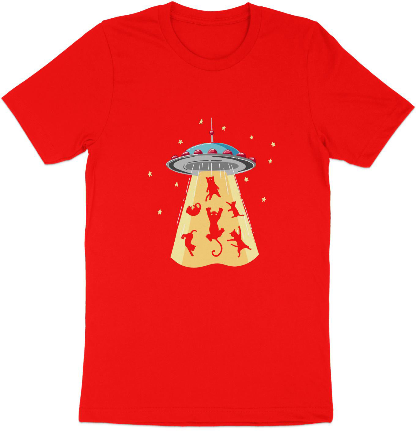 Cat-astrophic Abduction Tee - Whiskers In Space