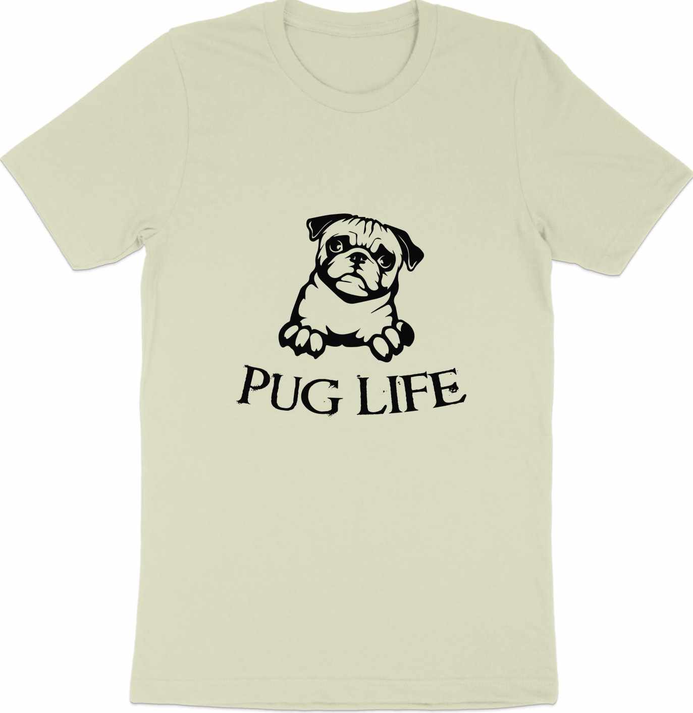 Pug Life Cartoon Tee - Embrace the Pug Attitude