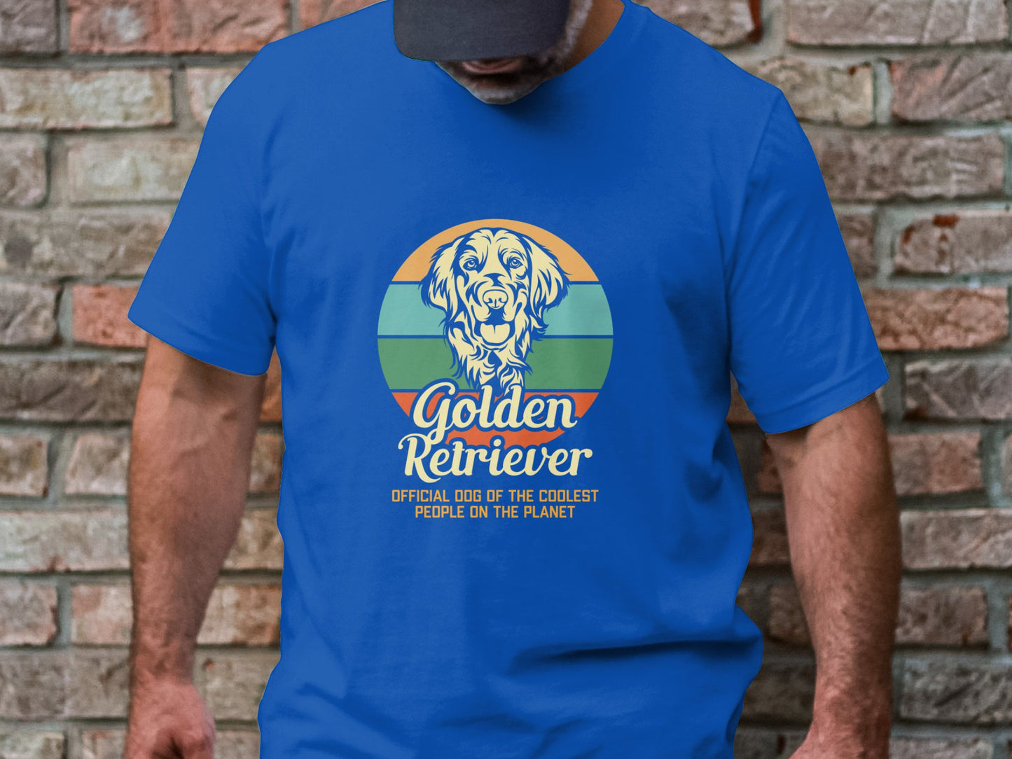 Retro Goldie Pride - 'Golden Retriever Coolest People' Vintage Tee
