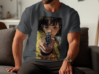 Intense Stare - Anime-Inspired Graphic Tee