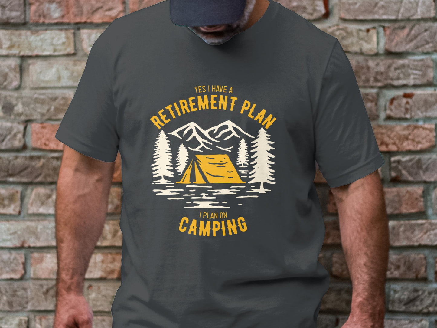 Retirement Goals - 'Retirement Plan: Camping' Enthusiast Tee
