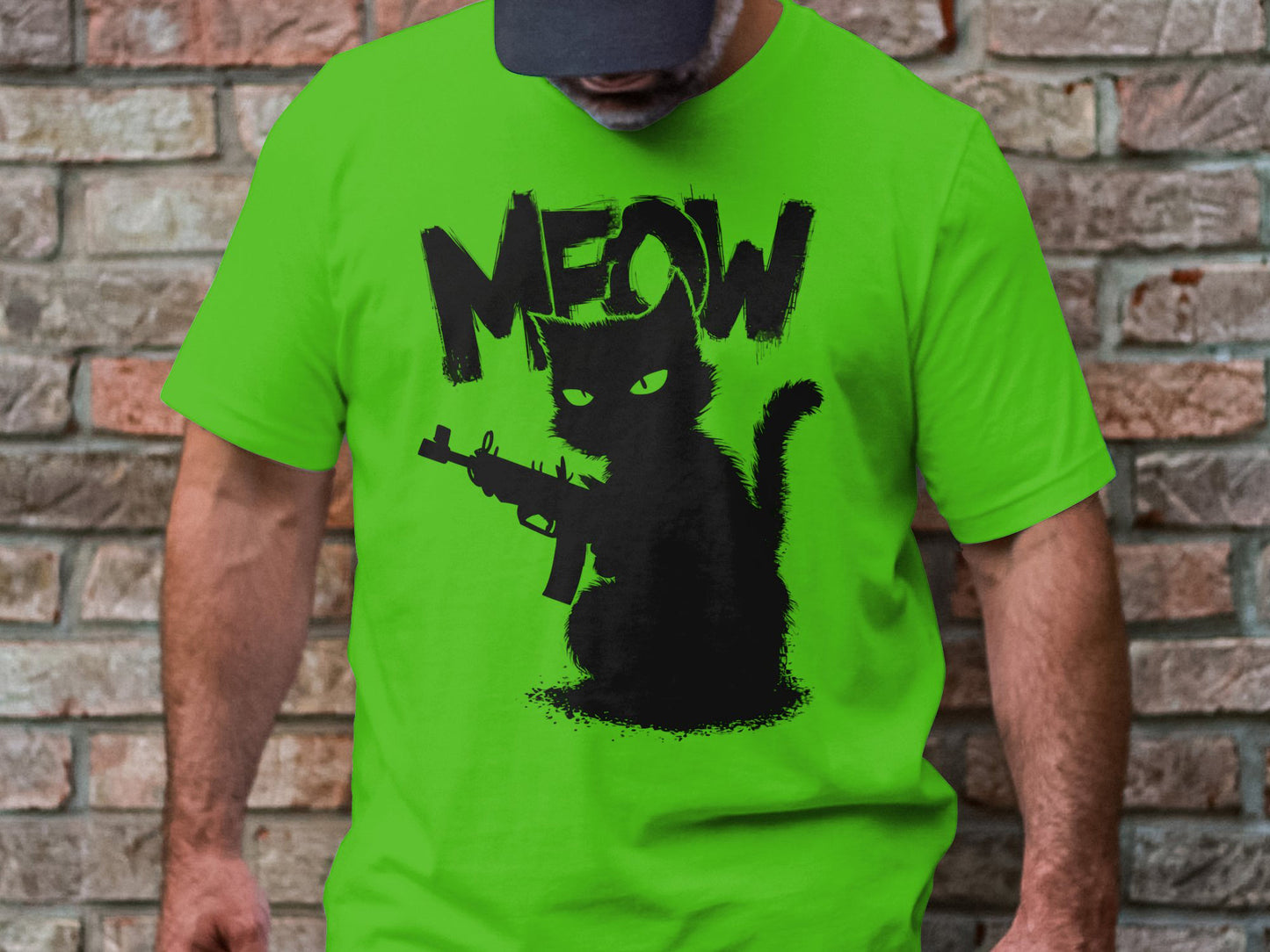Rebel Meow - Fierce Cat Graphic Tee