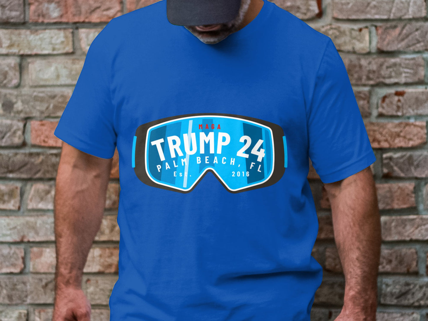 Patriotic Motocross - Trump 24 Palm Beach Graphic Tee