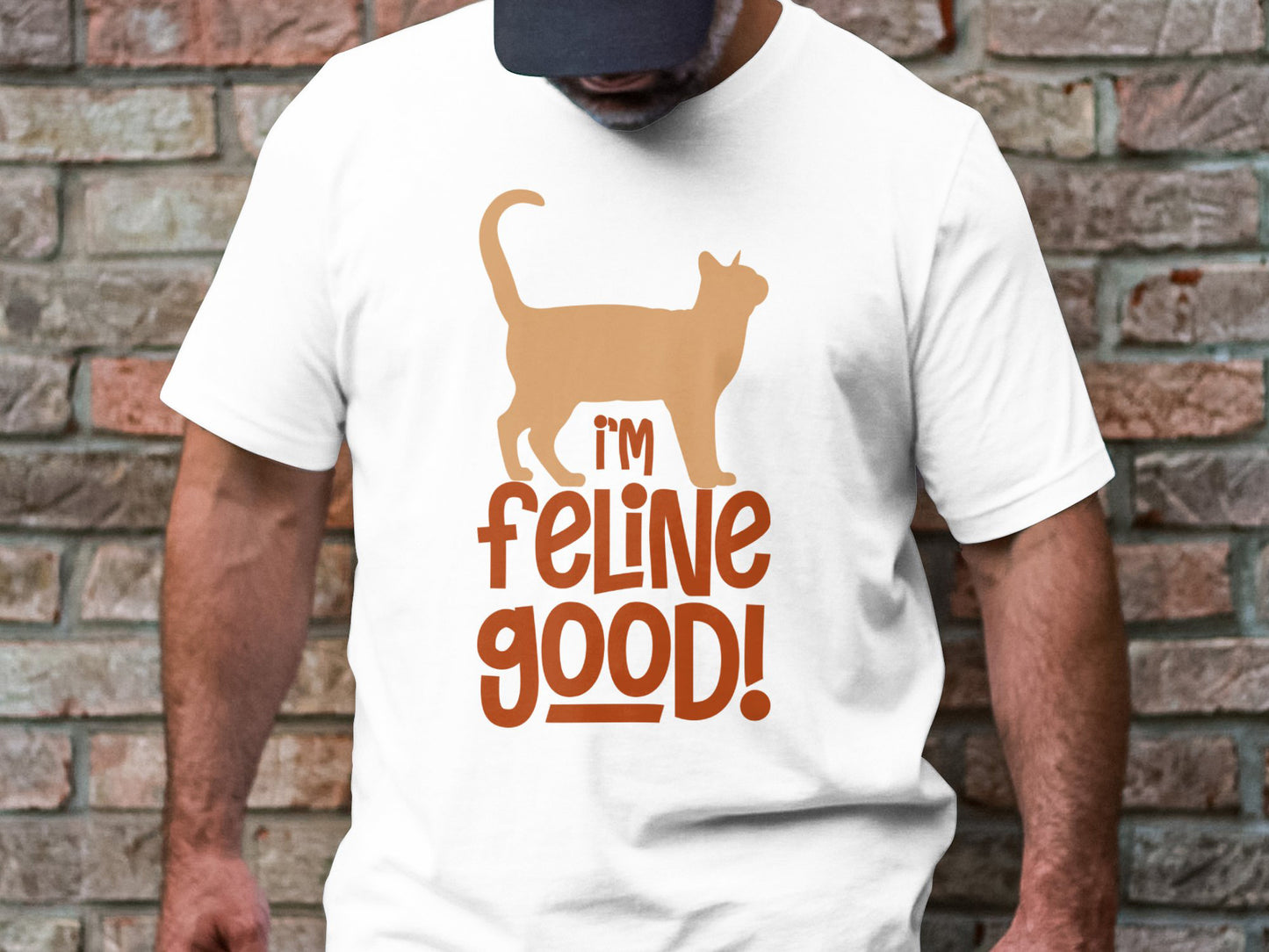I'm Feline Good - Cat Silhouette Tee