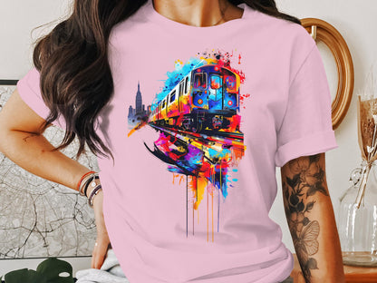 Metro Motion Tee - City Life in Vivid Strokes