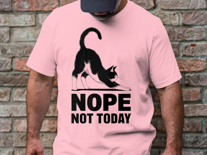 Nope, Not Today Cat - Anime-Style Attitude Tee