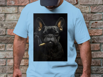 The Brooding Frenchie Tee - Edgy Elegance