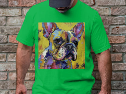 Frenchie Palette Tee - A Canvas of Canine Charm