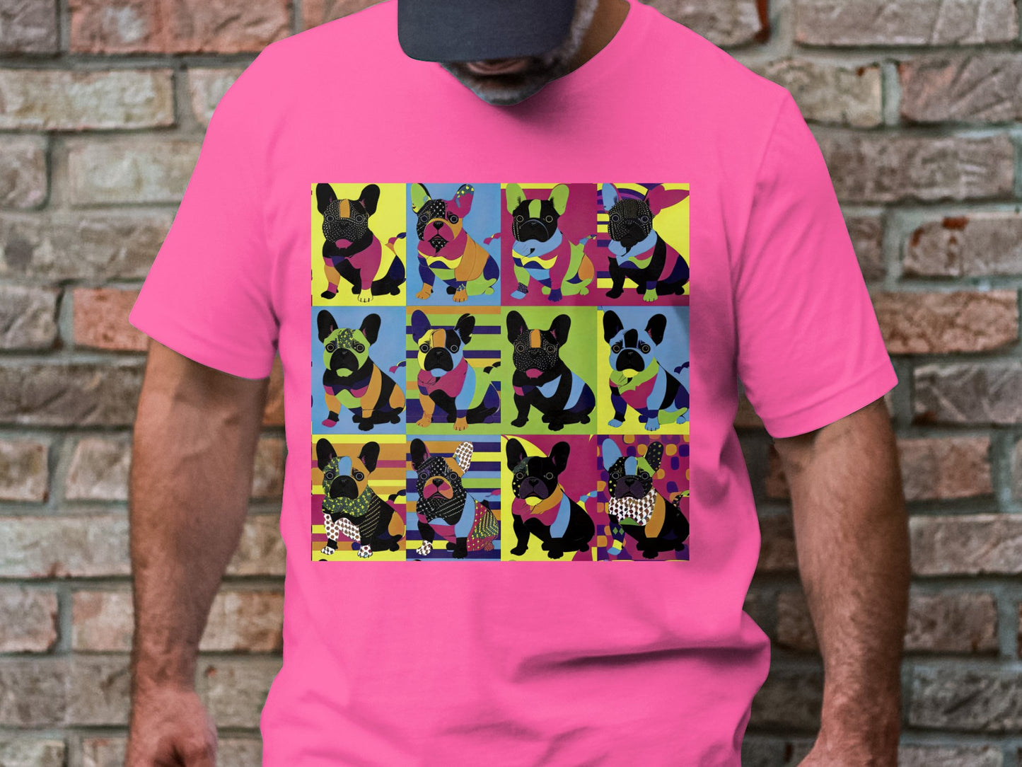 Kaleidoscope Canines Tee - Patchwork Pups in Technicolor!