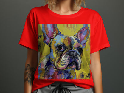 Frenchie Palette Tee - A Canvas of Canine Charm