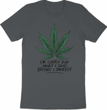 Herbal Apology - Humorous Cannabis Leaf Tee for Chill Vibes