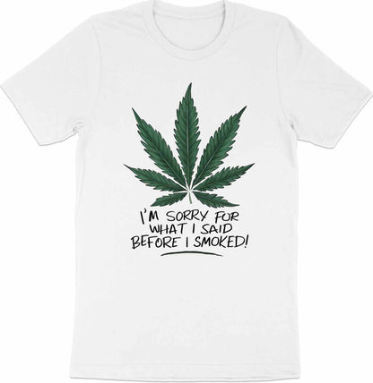 Herbal Apology - Humorous Cannabis Leaf Tee for Chill Vibes
