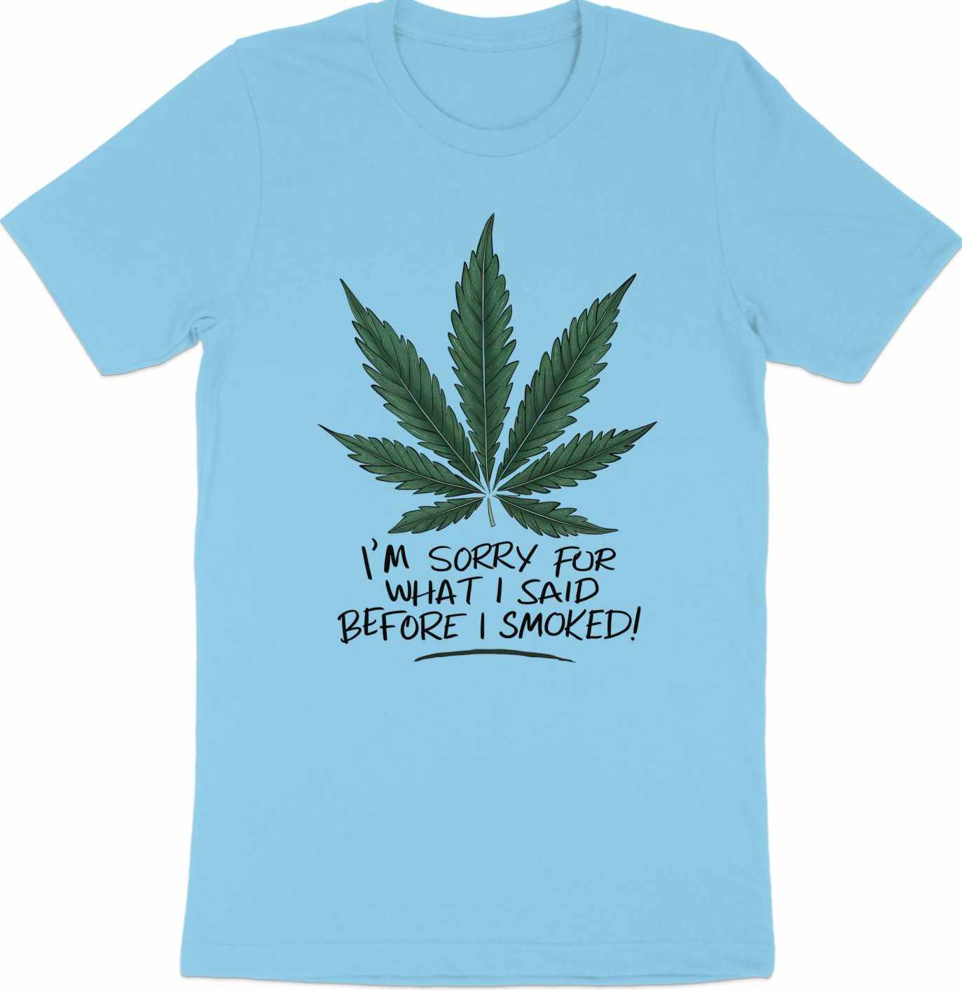 Herbal Apology - Humorous Cannabis Leaf Tee for Chill Vibes