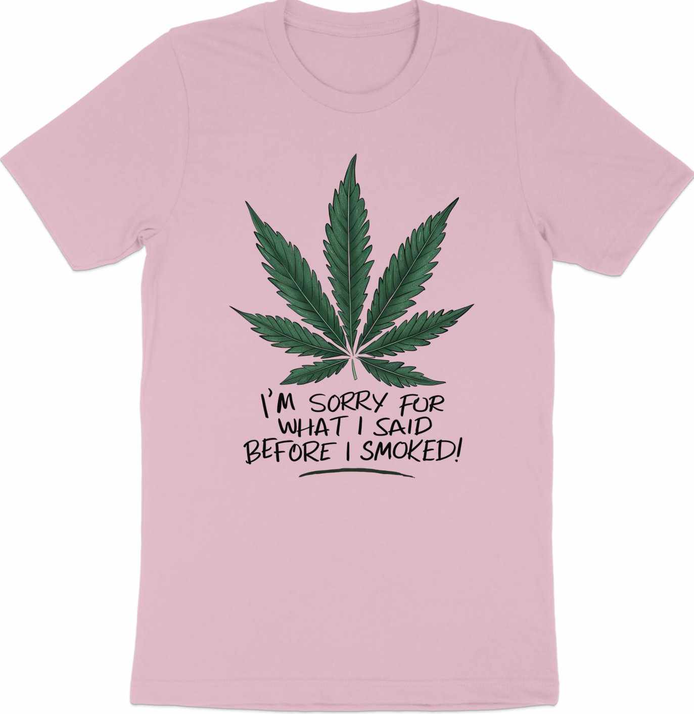 Herbal Apology - Humorous Cannabis Leaf Tee for Chill Vibes