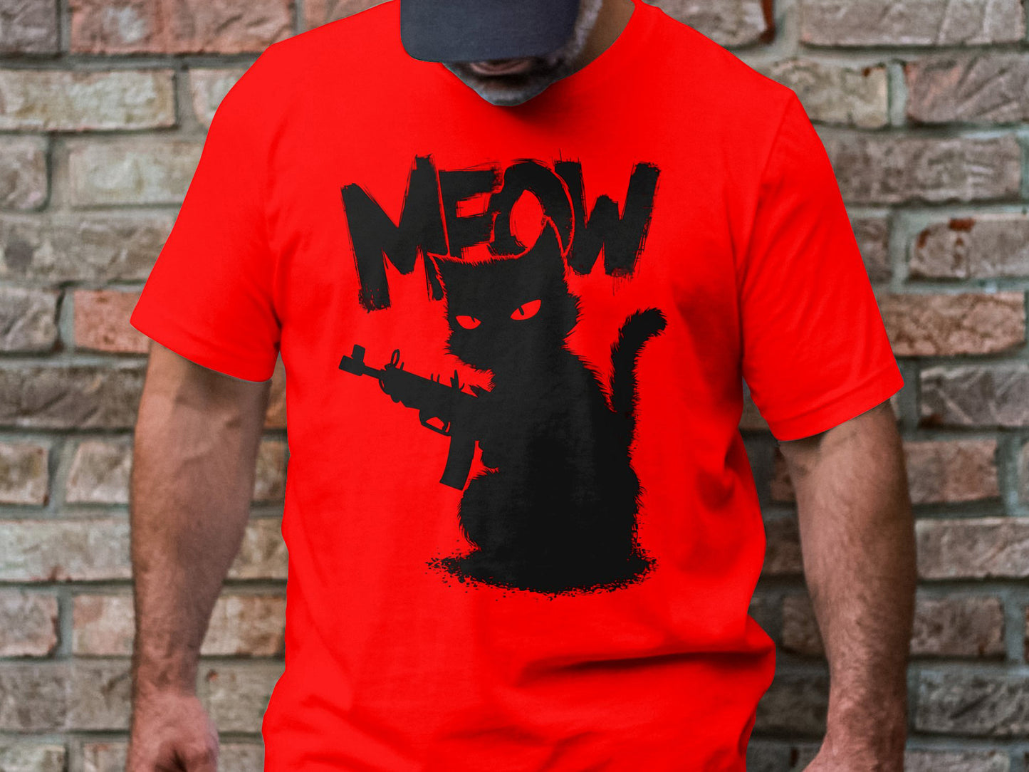 Rebel Meow - Fierce Cat Graphic Tee