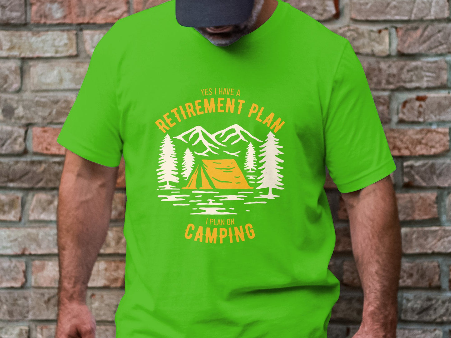 Retirement Goals - 'Retirement Plan: Camping' Enthusiast Tee