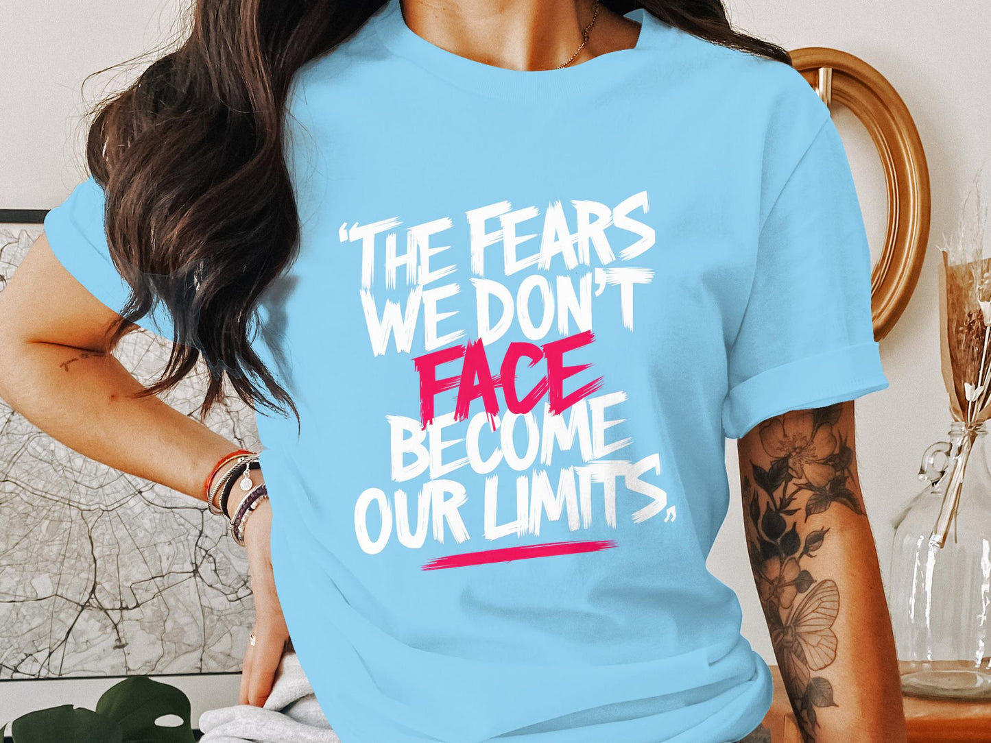 Limits Are For The Fearful - Monochromatic Statement Tee