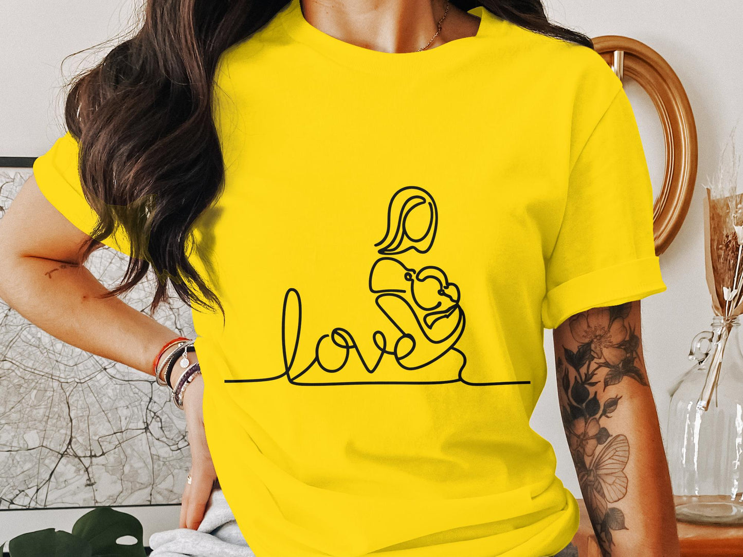 Mother's Love - Infinite Bond Line Art Tee