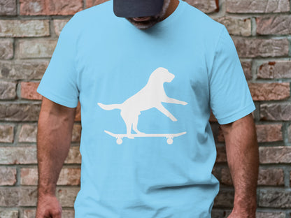 Skate Pup Silhouette - Rad Dog Skater Vector Sticker