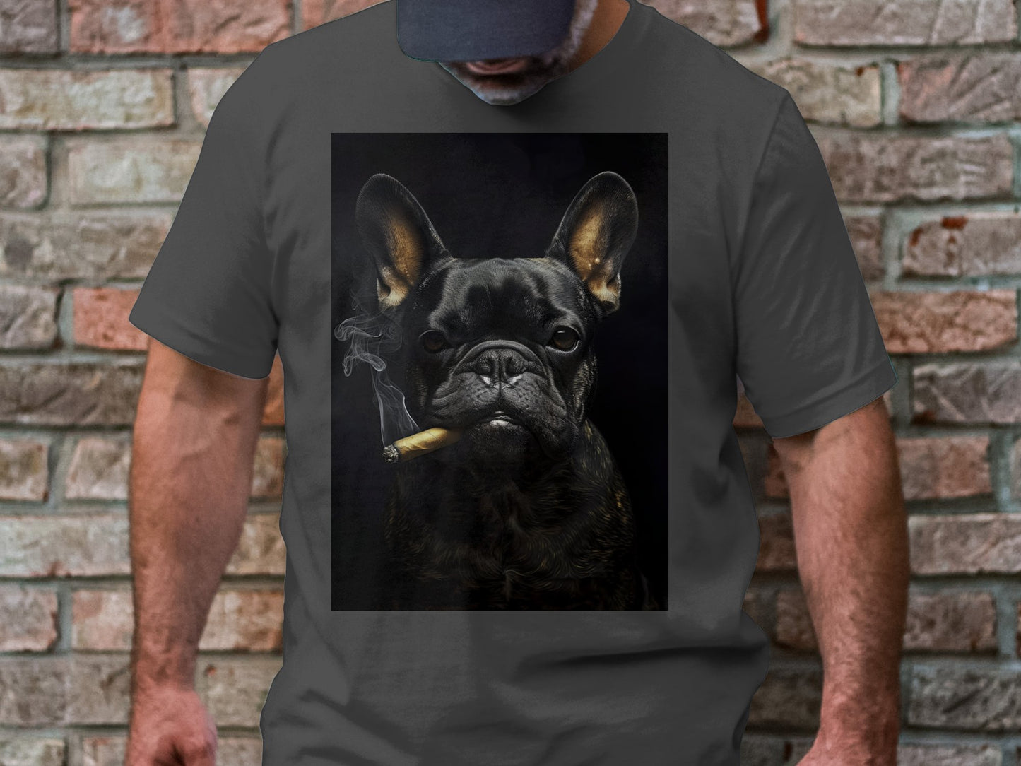 The Brooding Frenchie Tee - Edgy Elegance