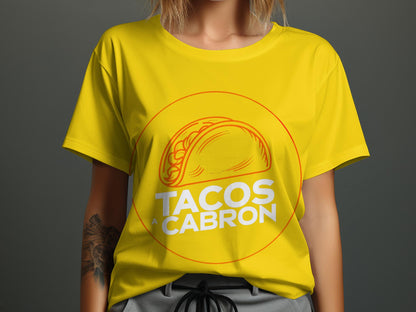 El Taco Cabron - Playful Line Art Tee