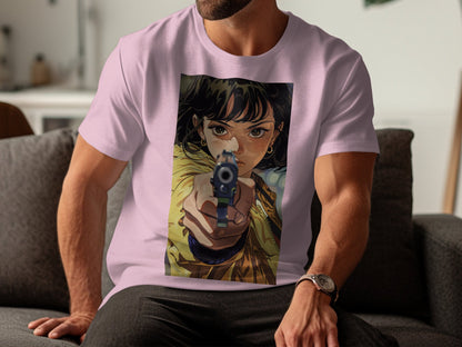 Intense Stare - Anime-Inspired Graphic Tee
