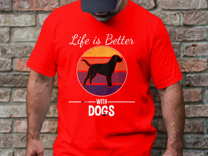Vintage Canine Summit - 'Life Is Better With Dogs' Retro Tee