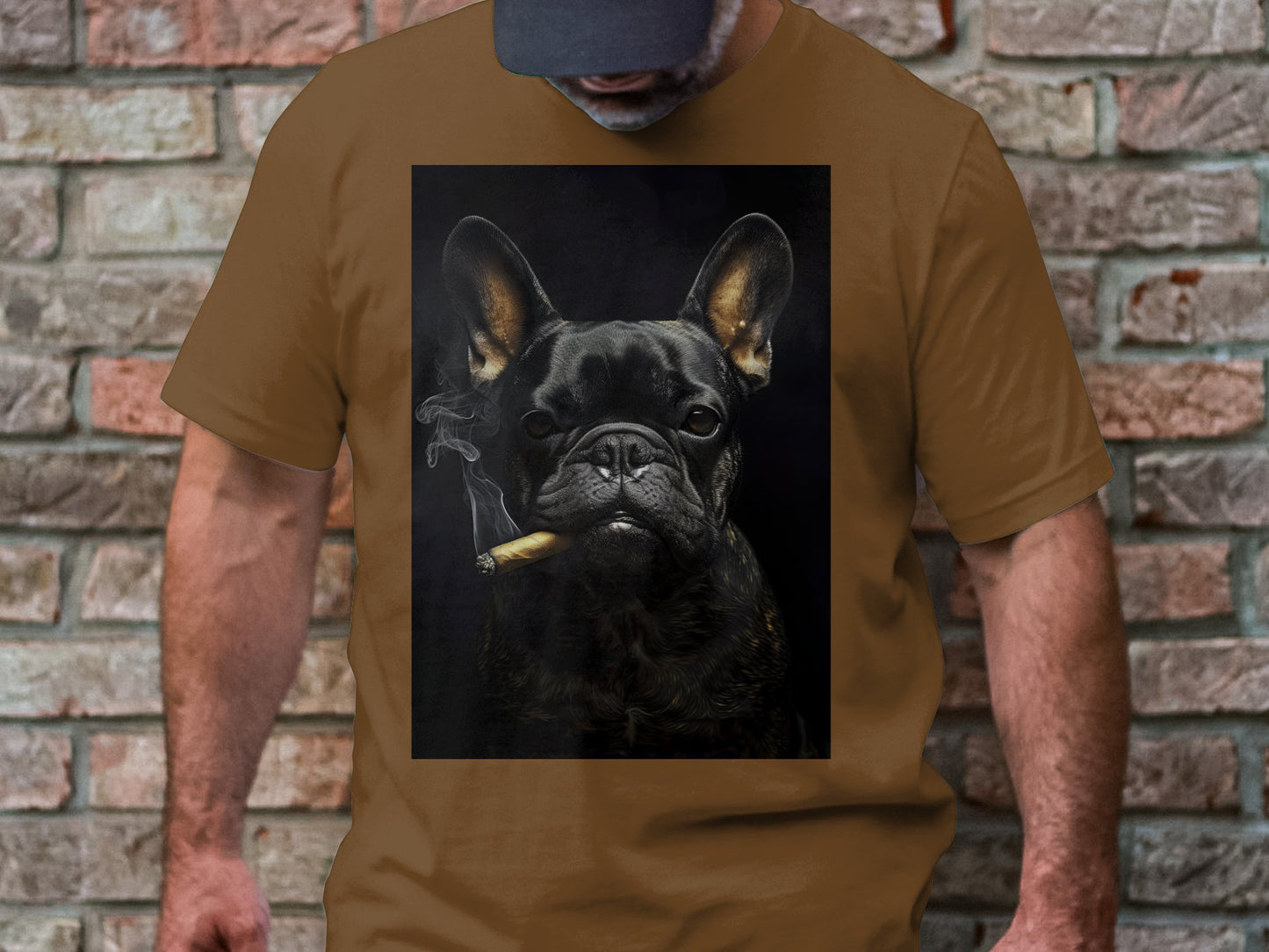The Brooding Frenchie Tee - Edgy Elegance