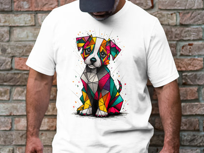 Puppy Picasso - Cubist Art Tee