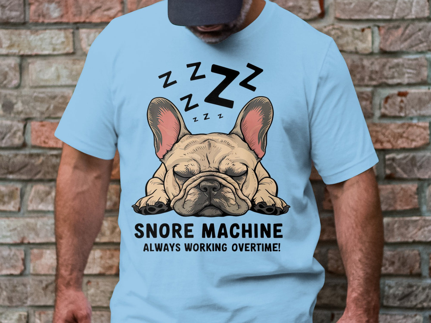Snore Machine - French Bulldog Deep Sleep Tee