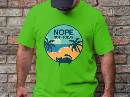 Beachside Feline Retreat Tee - NOPE Not Today