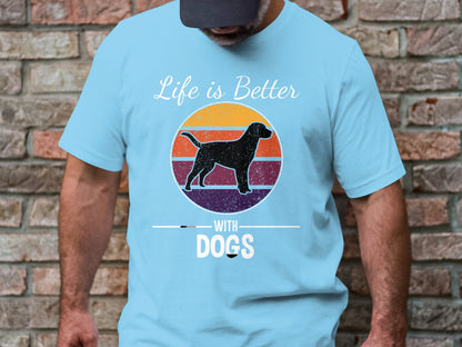 Vintage Canine Summit - 'Life Is Better With Dogs' Retro Tee